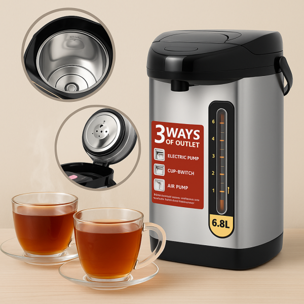 Homestar HS-WD5 – Електрически диспенсър за вода, кафе, чай, 6.8 л, 2000W)