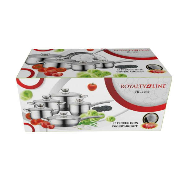 Royalty Line RL-1232 – Комплект от 12 части, с капаци и многослойно дъно 3