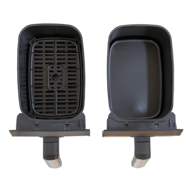 Двоен фритюрник Air Fryer, работещ  без олио, 8L, цифров дисплей, технология за интелигентно разпознаване, автоматични програми