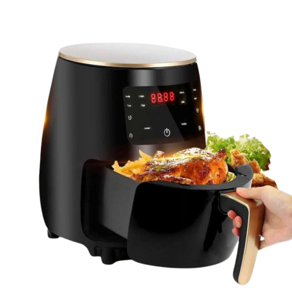 Цифров LED въздушен фритюрник Cheffinger CF AFRY4.5, 1400W,  4.5 литра 2