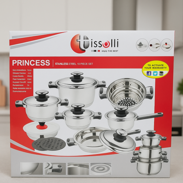 Комплект съдове за готвене Tissolli 16 Pc Princess 2