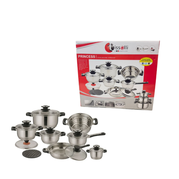 Комплект съдове за готвене Tissolli 16 Pc Princess 5