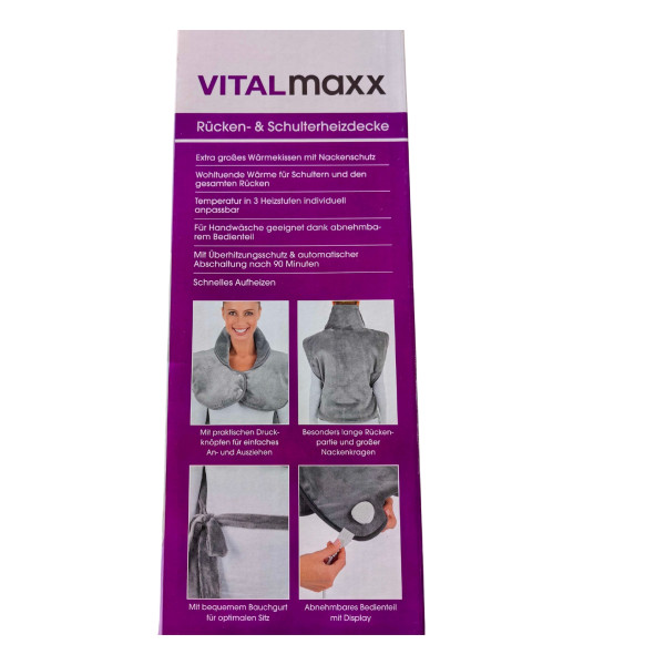 VITALmaxx – електрическа възглавница за гръб и рамене 3 — 4sales VITALmaxx – електрическа възглавница за гръб и рамене 3