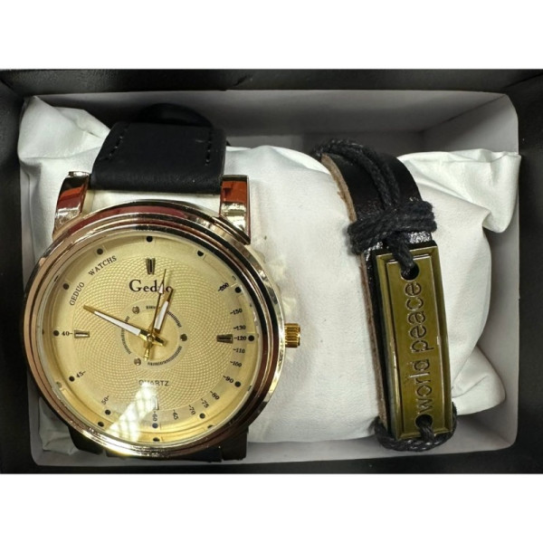 Елегантен кварцов часовник с гривна в подаръчна кутия 5