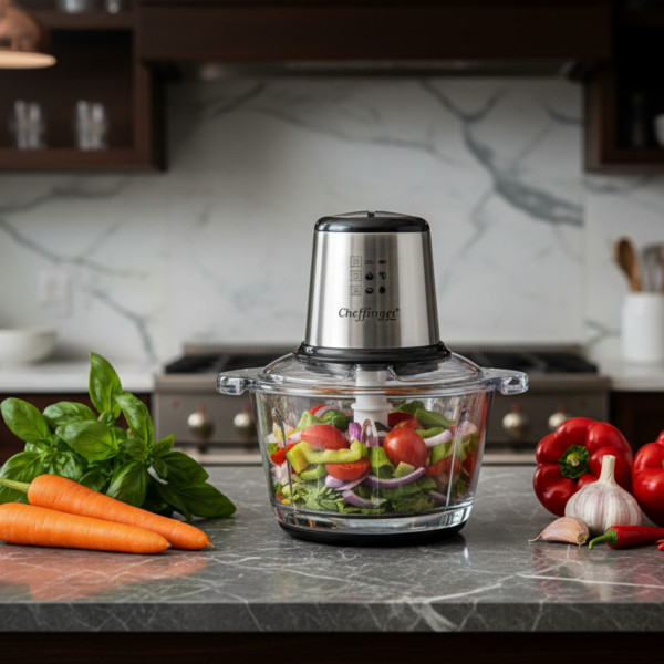 Висококачествен чопър Cheffinger CF-FP500 – за секунди нарязва, смесва и пести време в кухнята 4