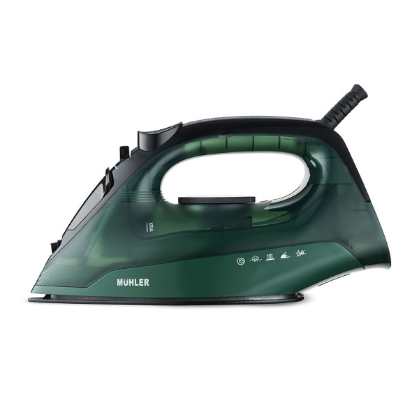 Парна ютия Muhler SI-2520C, 2400W, керамична плоча, паров удар, против прокапване и котлен камък