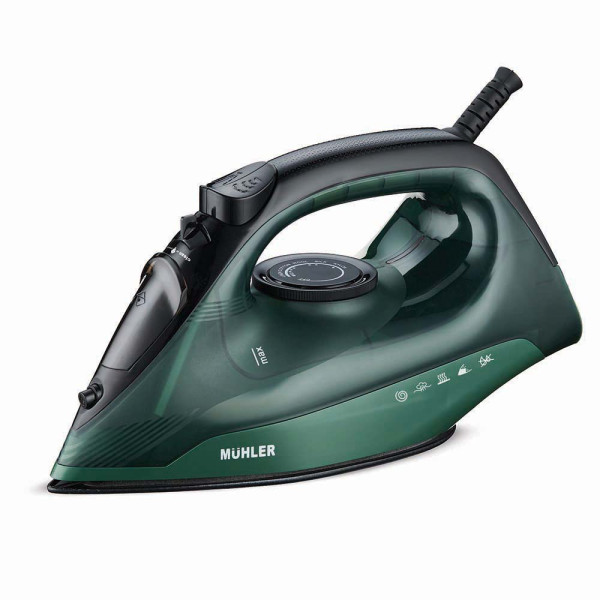 Парна ютия Muhler SI-2520C, 2400W, керамична плоча, паров удар, против прокапване и котлен камък 1