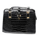 Луксозна лачена дамска чанта, имитираща крокодилски десен BAG43 2