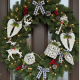 Коледни играчки за елха „Winter White Elegance“ – луксозни висящи декорации с натурален завършек и скандинавски стил 6