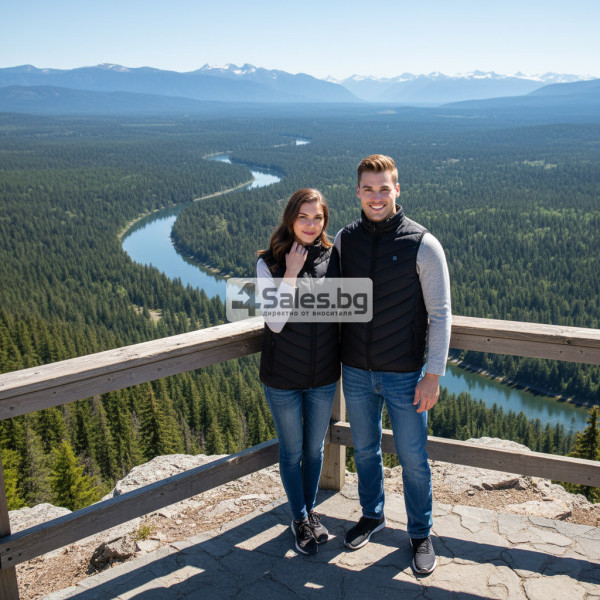 Електрически отопляем елек за зимния период с USB захранване - Unisex