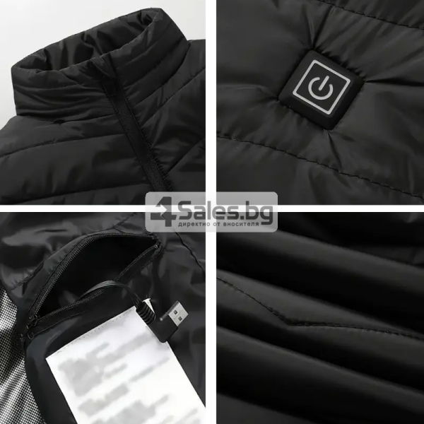 Електрически отопляем елек за зимния период с USB захранване - Unisex 6