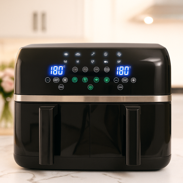 Двоен Air fryer T&G BEST COOKING 32847A0 - отделни LED дисплеи за всяка зона, 8 литра 1