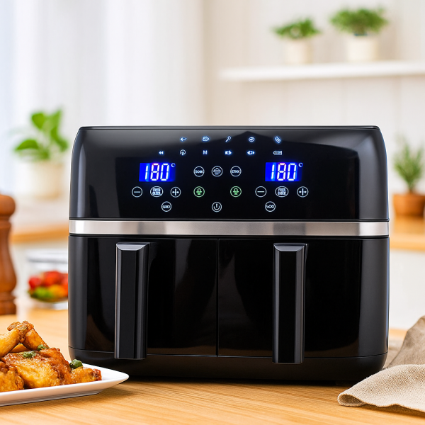 Двоен Air fryer T&G BEST COOKING 32847A0 - отделни LED дисплеи за всяка зона, 8 литра 2