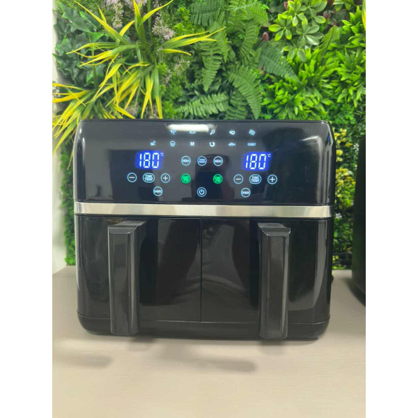 Двоен Air fryer T&G BEST COOKING 32847A0 - отделни LED дисплеи за всяка зона, 8 литра