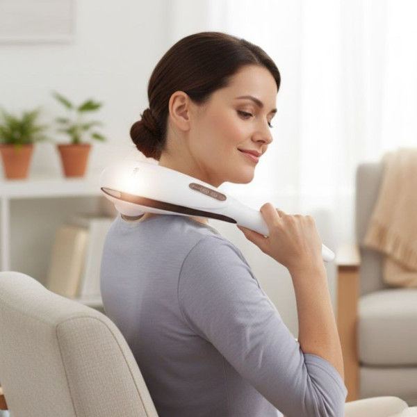 Ръчен масажор Oliver Voltz OV56520A – 12W, 4 режима, 5 нива на интензивност и 5 сменяеми глави