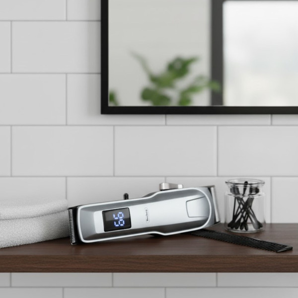 Безжична машинка за подстригване Rosberg R51810Q, 5W, DC 3.7V 1200mAh, USB зареждане 3