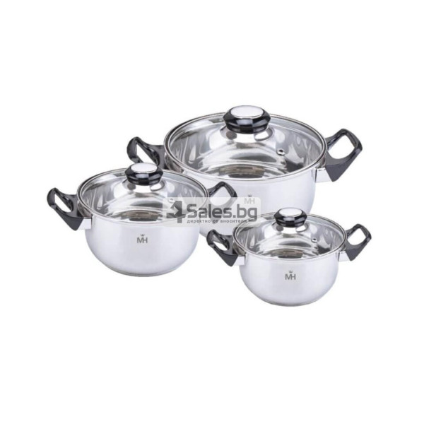 Комплект тенджери MC1855 – 6 части за подредена кухня и готвене без излишен хаос 5 — 4sales Комплект тенджери MC1855 – 6 части за подредена кухня и готвене без излишен хаос 5