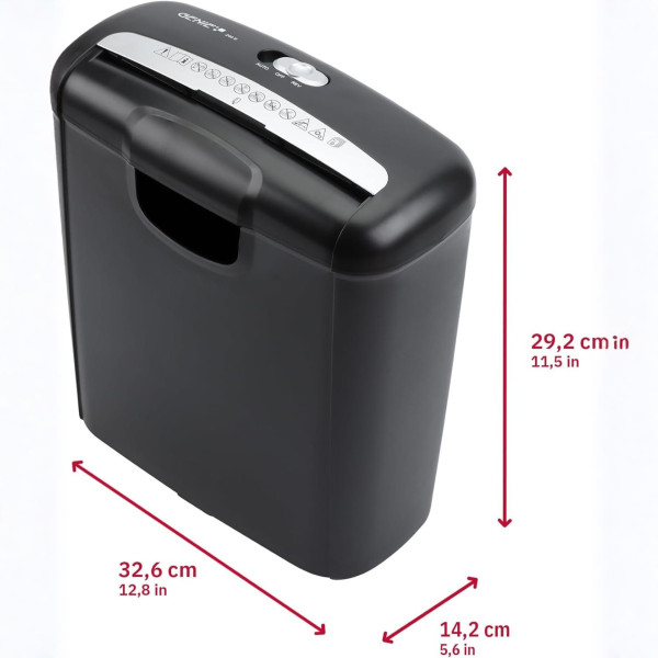 Професионален шредер за документи Genie 240S за унищожаване на документи, хартия и кредитни карти с 10-литров контейнер