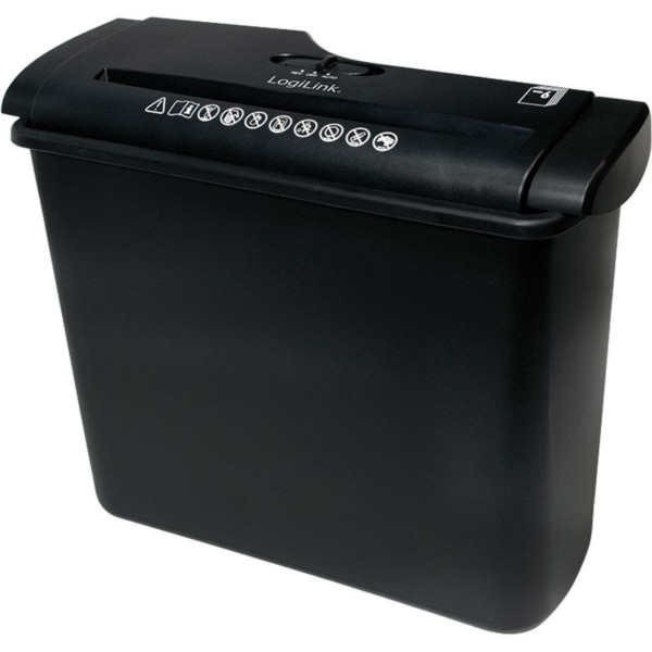 Шредер за хартия LogiLink „Aktenvernichter“ (Streifenschnitt 6 мм) с регулируема ширина, рязане на ленти, 7 литра контейнер 3