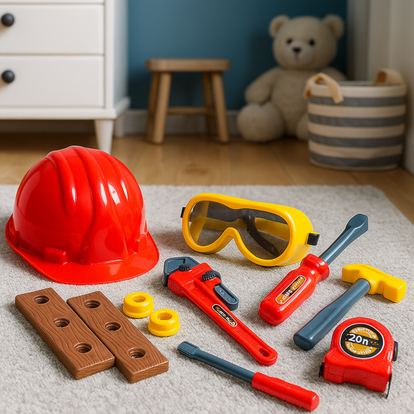 Детски комплект с инструменти и каска TOOLS DIY Working Set 4