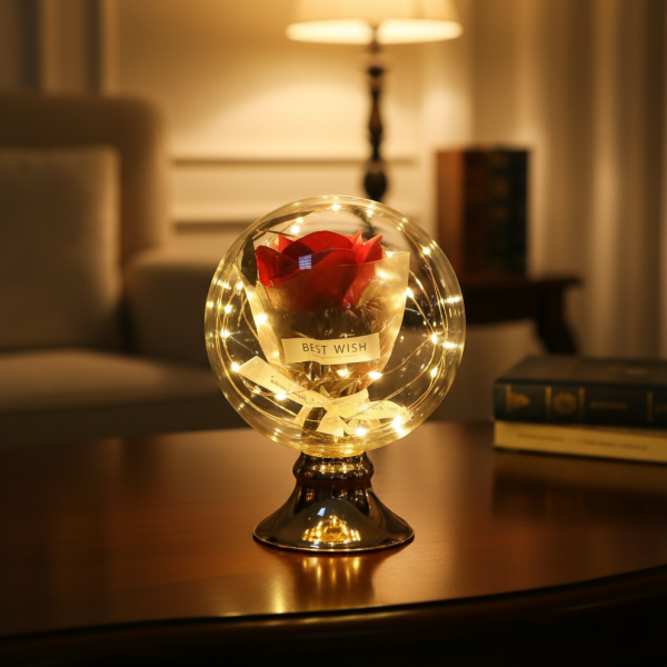 Лампа с роза и мека светлина – подарък, който остава и след празника 5