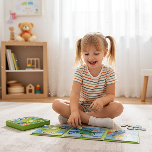 Детска книжка пъзел Level Up 3 в 1 4