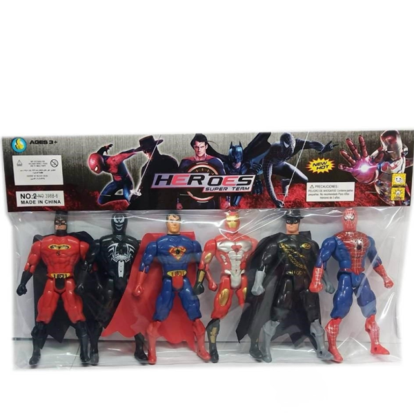 Комплект Супергерои - 6 броя Heroes Super Team