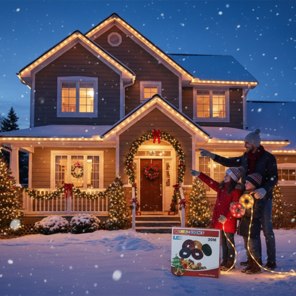 LED Коледен Маркуч за Украса 10м / 20м – Водоустойчиво Осветление за Фасади, Тераси и Градини 5