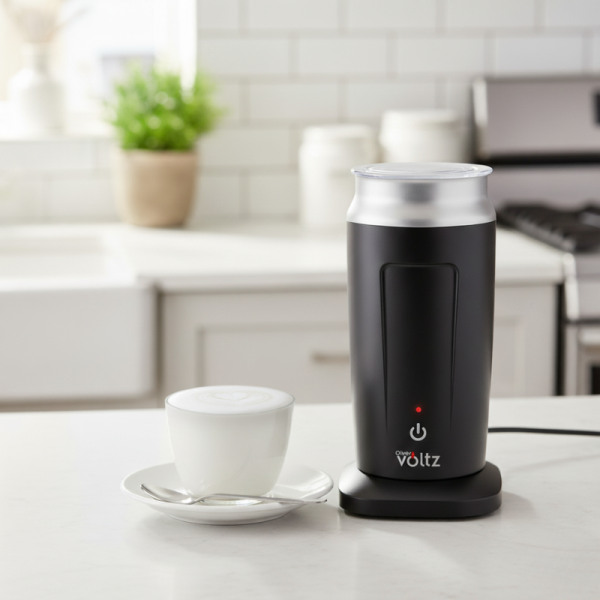 Уред за мляко Voltz OV51176A – 3 в 1: топла или студена млечна пяна и загряване, 500W, 240 мл, инокс корпус 1