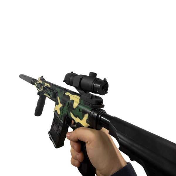 Детска играчка пушка автомат с меки патрони и допълнителни екстри WJ58