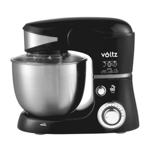 Планетарен миксер Voltz V51115G – 5L инокс купа, 6 скорости + Pulse, 3 бъркалки 2