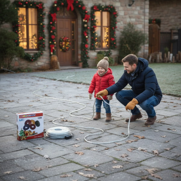 LED Коледен Маркуч за Украса 10м / 20м – Водоустойчиво Осветление за Фасади, Тераси и Градини 1