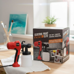 Електрически пистолет за боядисване Electric Paint Sprayer Elite — перфектно покритие без следи и капки — 4sales Електрически пистолет за боядисване Electric Paint Sprayer Elite — перфектно покритие без следи и капки