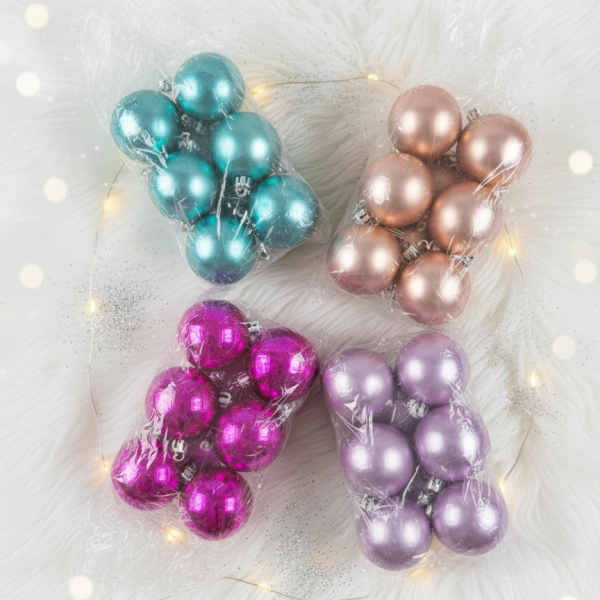 Комплект перлени коледни топки – 6 броя в различни цветове + подарък 6бр златисти топки SD31 1 — 4sales Комплект перлени коледни топки – 6 броя в различни цветове + подарък 6бр златисти топки SD31 1