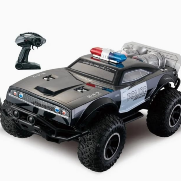 Офроуд полицейски джип ROCK CRAWLER – радиоуправляем джип 2.4GHz с LED светлини и батерия