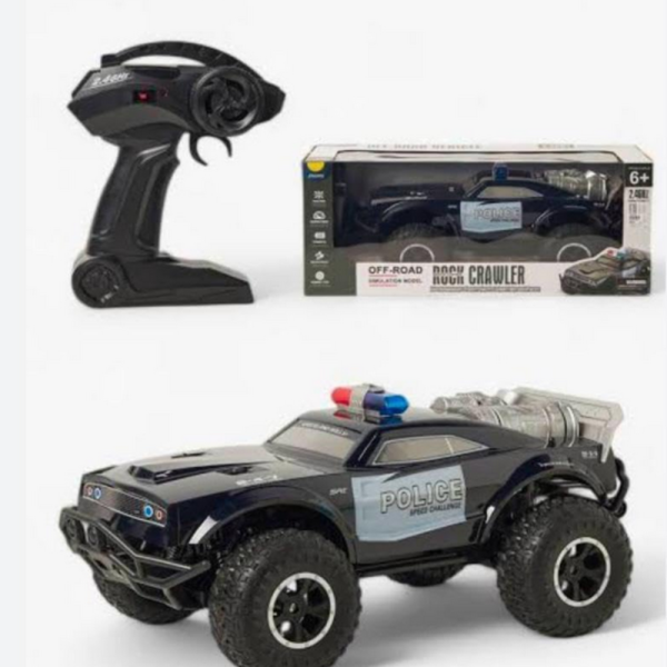 Офроуд полицейски джип ROCK CRAWLER – радиоуправляем джип 2.4GHz с LED светлини и батерия