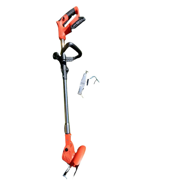 Телескопичен акумулаторен тример за трева 48V с две батерии – мощен, лек и без кабели