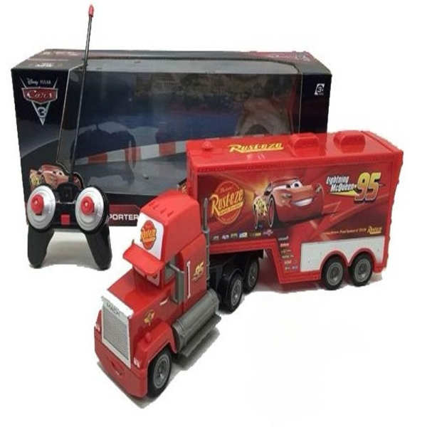 Радиоуправляем камион Mack Rust-eze Transporter с Мълнията Маккуин 7 — 4sales Радиоуправляем камион Mack Rust-eze Transporter с Мълнията Маккуин