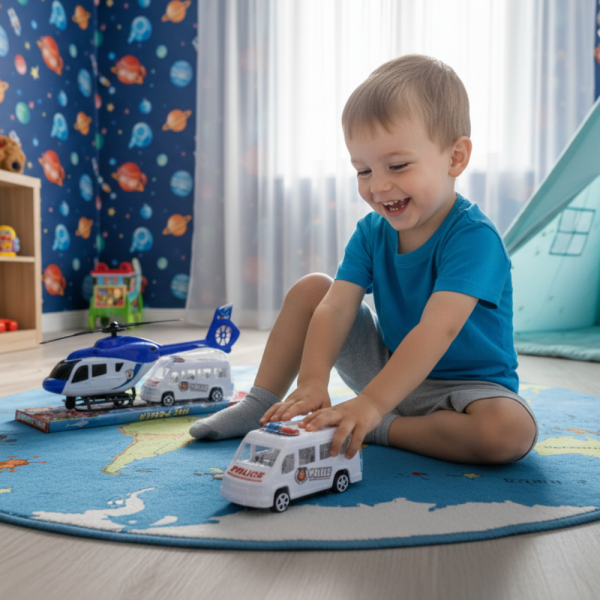 Комплект полицейски хеликоптер и бус S.W.A.T.