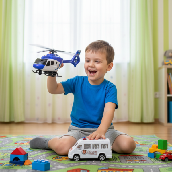 Комплект полицейски хеликоптер и бус S.W.A.T.