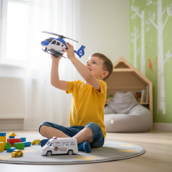 Комплект полицейски хеликоптер и бус S.W.A.T.