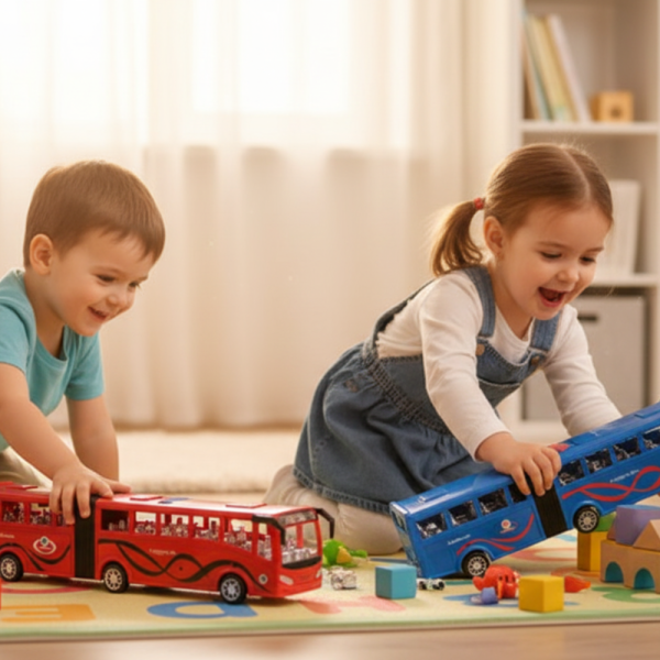 Истински автобус в мини вариант – радост за всяко дете Inertia Luxury Bus