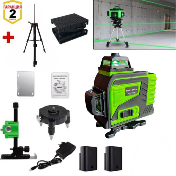 Лазерен нивелир с тринога CASE32 1