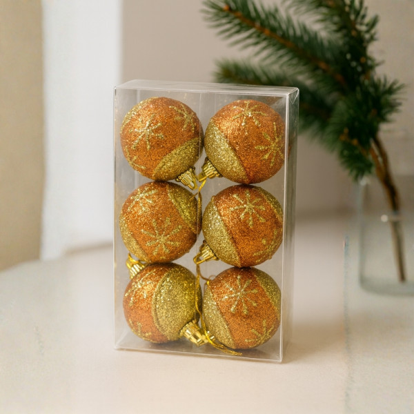 Комплект перлени коледни топки – 6 броя в различни цветове + подарък 6бр златисти топки SD31 7 — 4sales Комплект перлени коледни топки – 6 броя в различни цветове + подарък 6бр златисти топки SD31