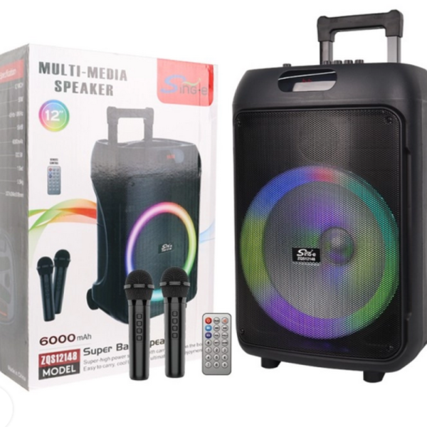 Преносима караоке тонколона Sing-e ZQS12148 (12") с мощен бас