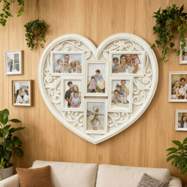 Рамка за снимки сърце - любимите снимки на едно място