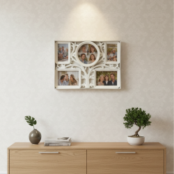 Рамка за снимки с часовник 2 в 1 - Дървото на живота