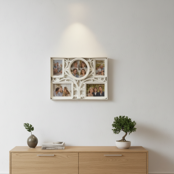 Рамка за снимки с часовник 2 в 1 - Дървото на живота