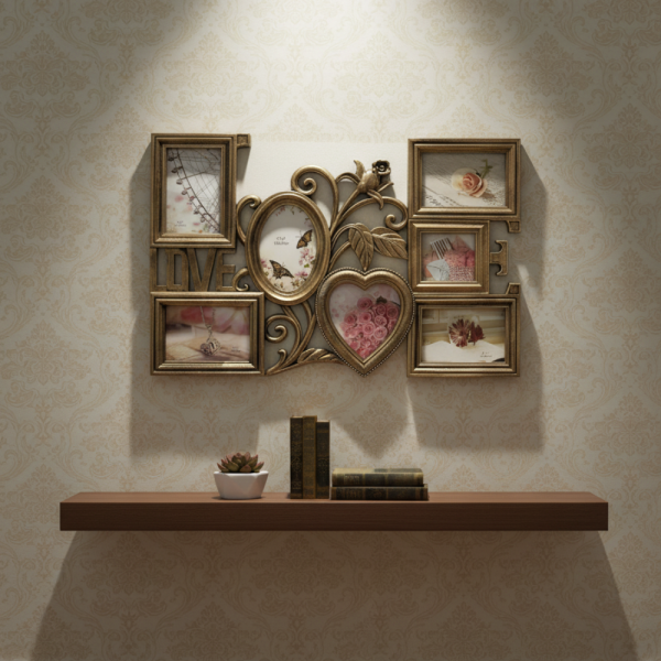 Любовна Феерия – декоративна фоторамка за 7 снимки