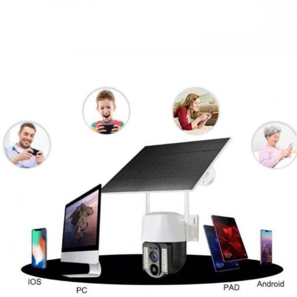 Соларна 4G Wi-Fi камера с много-платформена поддръжка и дистанционен достъп